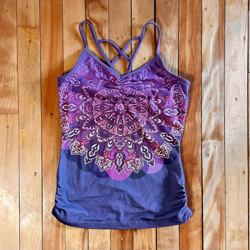 Purple Prana Mandala Print Athletic Tank